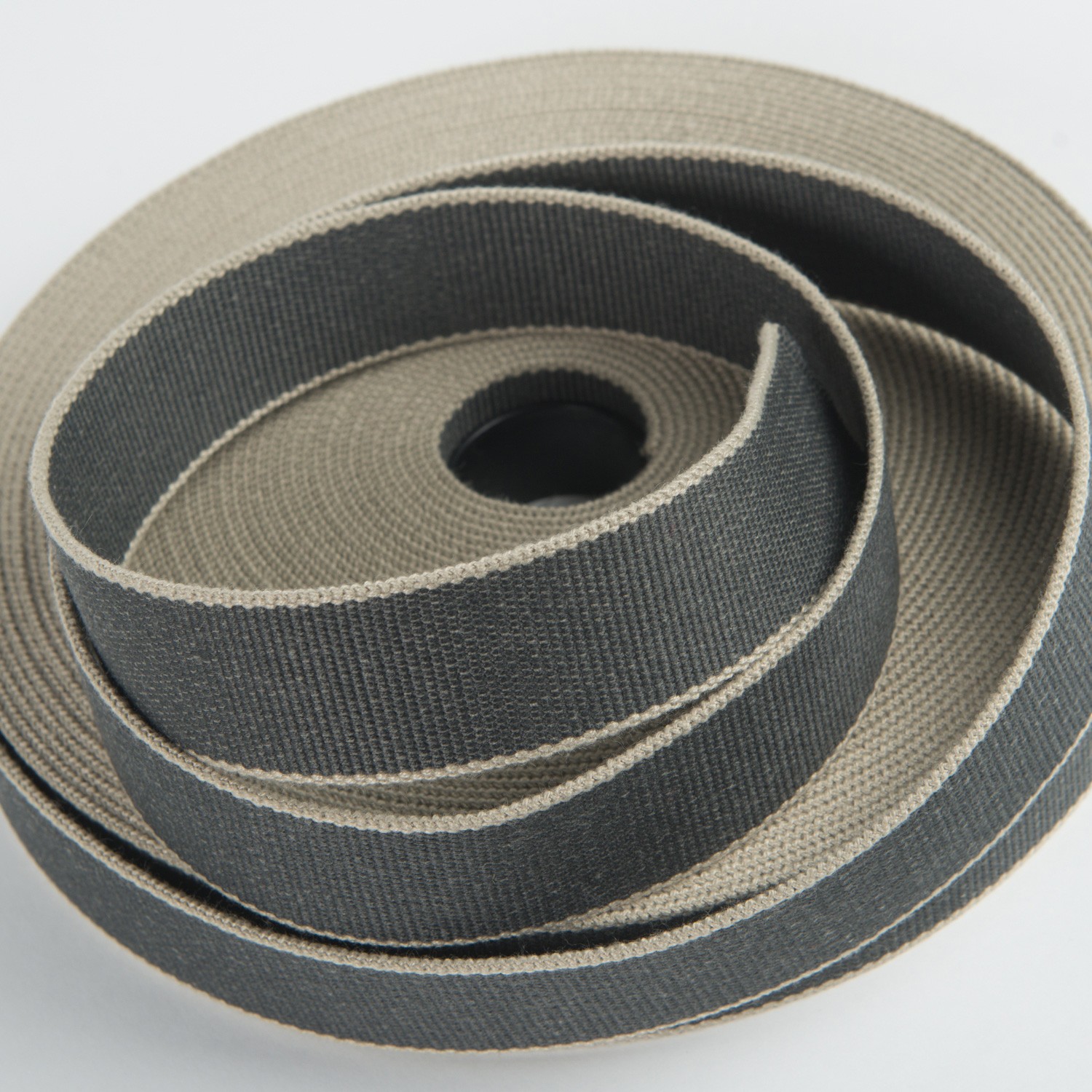 sangle bicolore 4cm anthracite