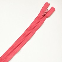 fermeture zippée rose vif 25cm