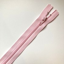 fermeture zippée rose pale 25cm