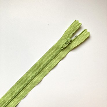 fermeture zippée anis 35cm